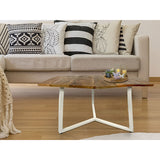 Table d'appoint 56 x 47 cm table basse de table de salon bon cadre en métal noir - blanc blanc
