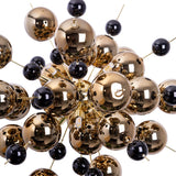 «Explosion» de la lampe en métal et en verre, versions G9, lampe suspendue pour salle à manger, salon, couloir ou bureau, Øca. 65 cm