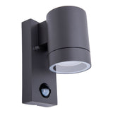Lampe murale extérieure "Romb" avec détecteur de mouvement, aluminium colorant en anthracite, minuterie, lampe modifiable, 7 x 12,5 x 16,4 cm