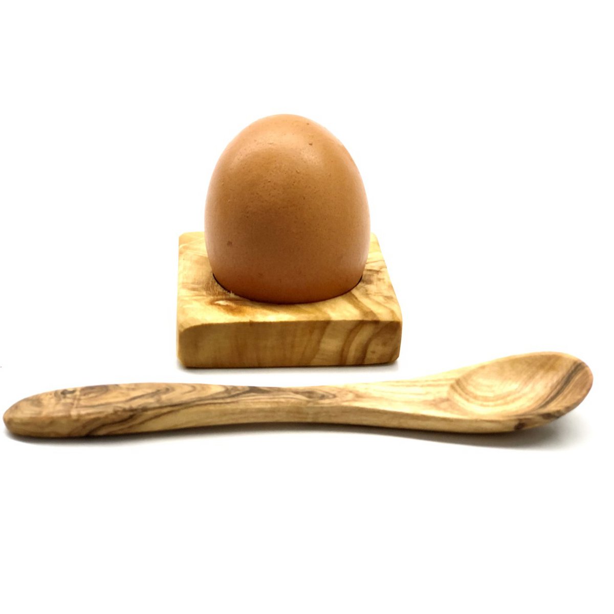 Cuillère à oeuf en bois d'olivier - détail