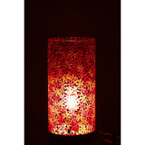 Détail de la mosaïque florale sur la lampe J-Line