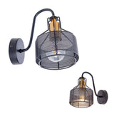 1er spot de lampe murale "Foro" en métal en noir, avec version E27, environ. 22 x 13,5 x 23 cm. Éclairage élégant pour le salon, la salle à manger ou la cuisine.