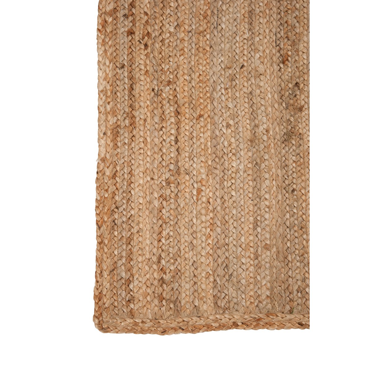Tapis rectangle J-Line en jute naturel, vue d'ensemble
