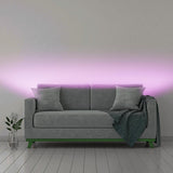Stripe de LED-RGB Tuya avec Bluetooth, fonction, rayures, plastique, LED coloré et intégré,