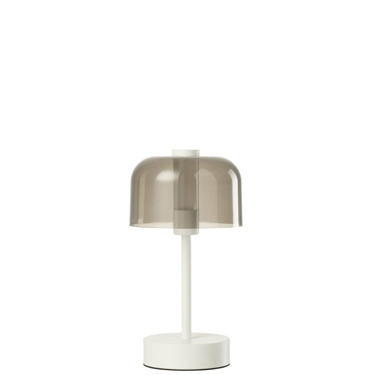 Lampe de table J-Line Woa en métal blanc, vue de face