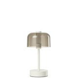 Lampe de table J-Line Woa en métal blanc, vue de face