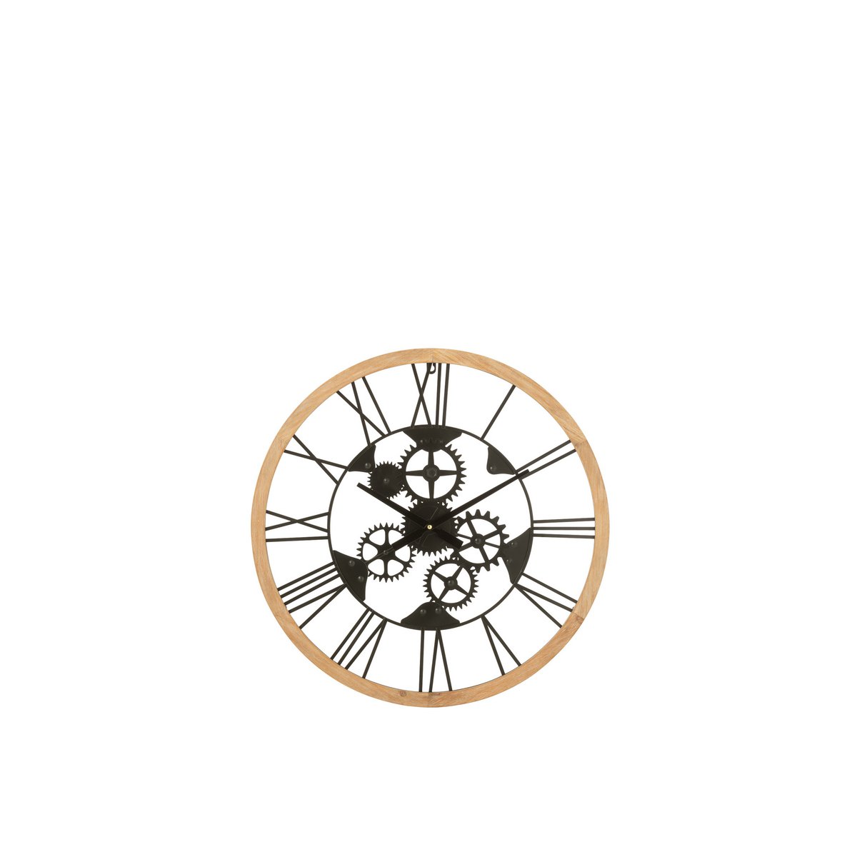 Ambiance intérieure avec l'horloge J-Line Klok Roman sur un mur