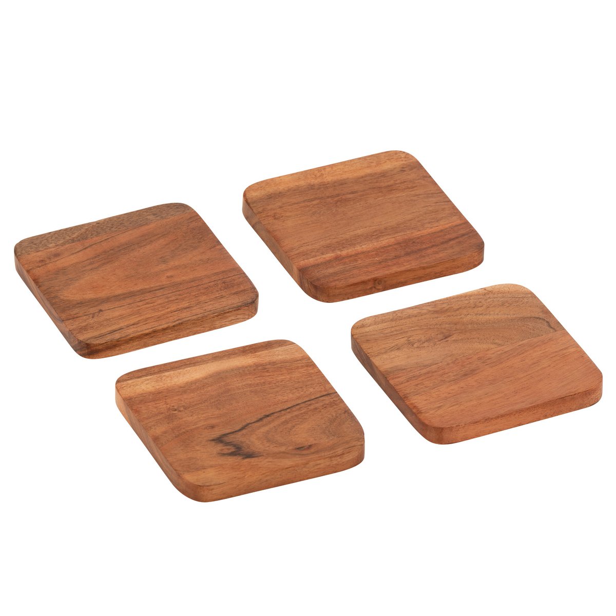 Dessous de verre J-Line en bois naturel, détail