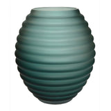 Vase Chinko satin en verre vert 29 cm