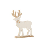 Figurine cerise J-Line en bois blanc, détail de la texture et finition