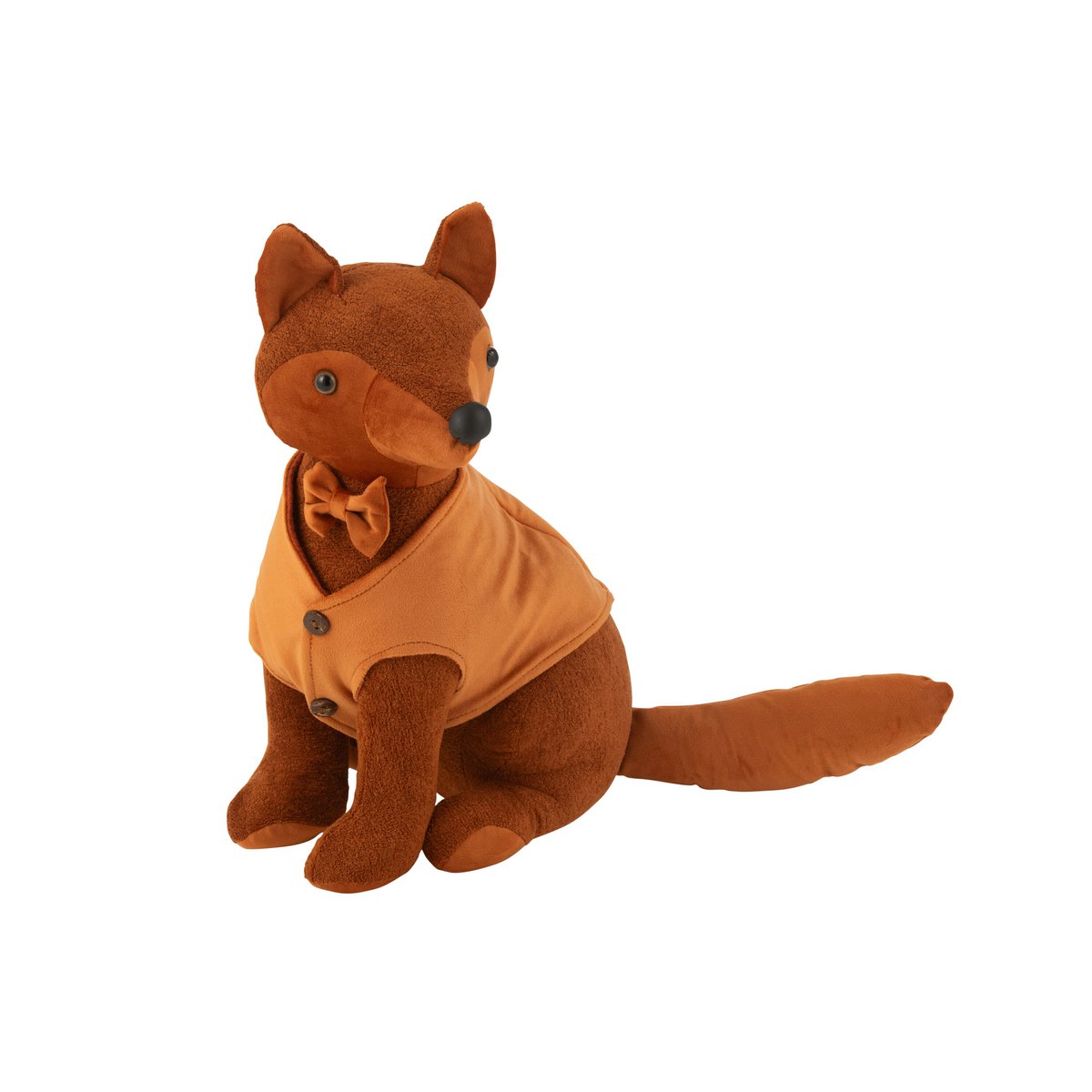 Deurstopper Vos Bouclé J-Line en textile cognac, élégant et pratique