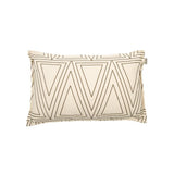 Coussin Noa blanc cassé/taupe 50x30