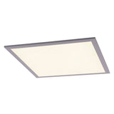Panneau d'assemblage LED "Sorriso", lampe de montage en métal et en plastique en blanc avec des LED fermement construites, 45x45 cm pour les intérieurs