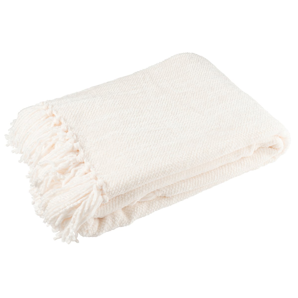 Couverture J-Line drapée sur un canapé moderne
