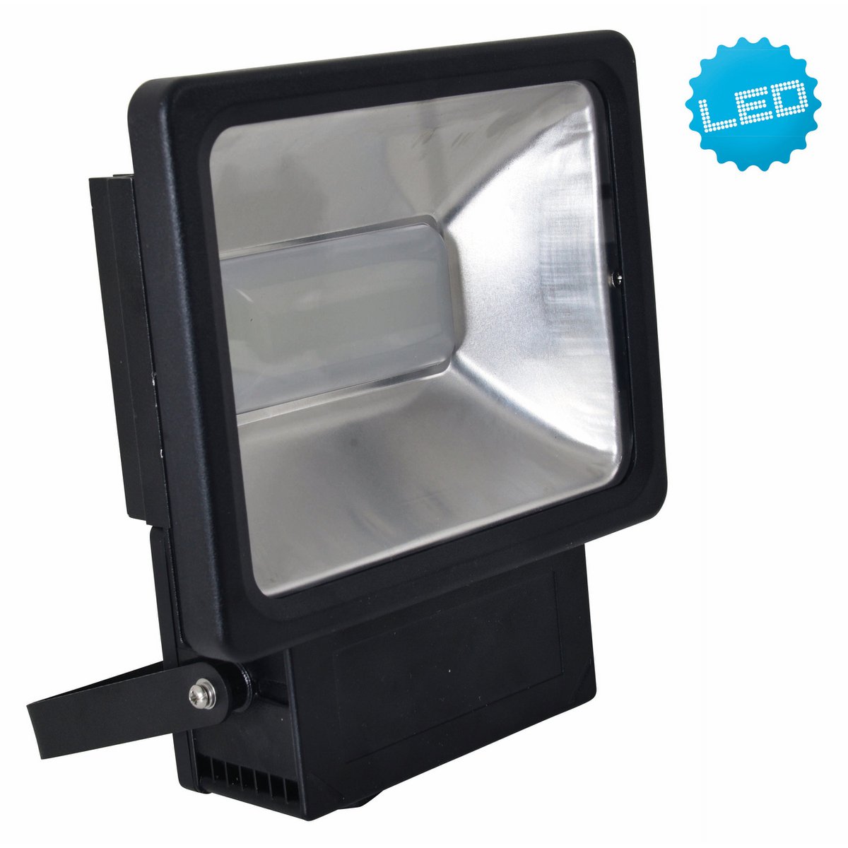 Lampe extérieure LED 'Spotlight' en métal noir avec verre transparent