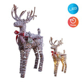 Décorations de Noël LED "Reindeer" en plastique résistant aux intempéries, avec des LED fermement intégrées