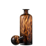 Bouteille décorative J-Line en verre marron, vue de face