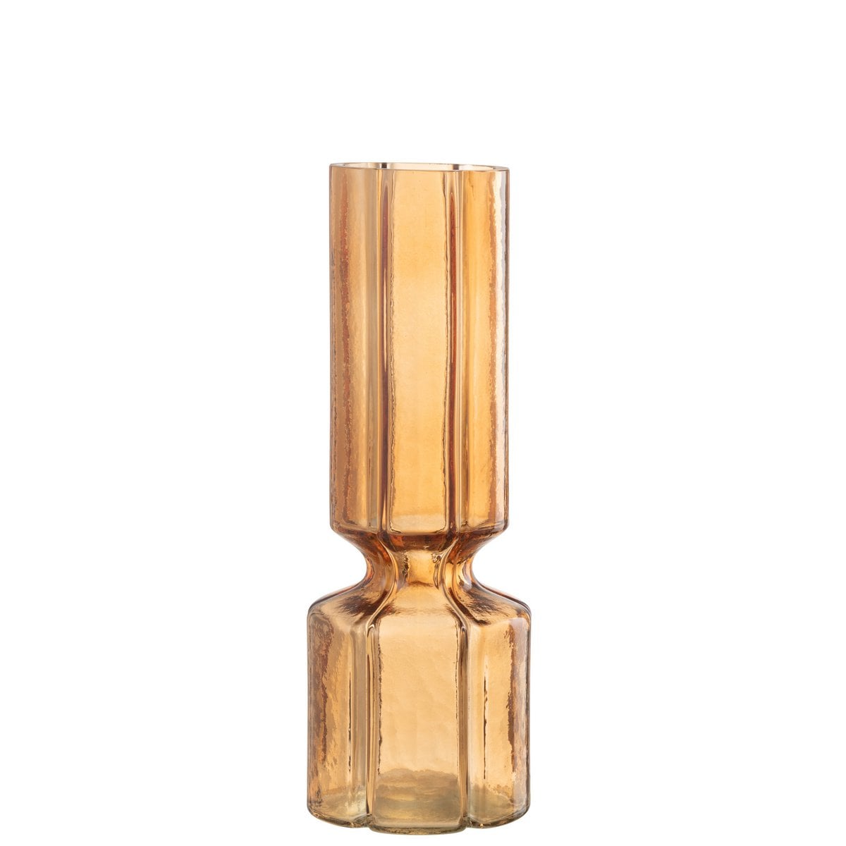Vase J-Line Jef Lijnen en verre orange, design moderne et élégant