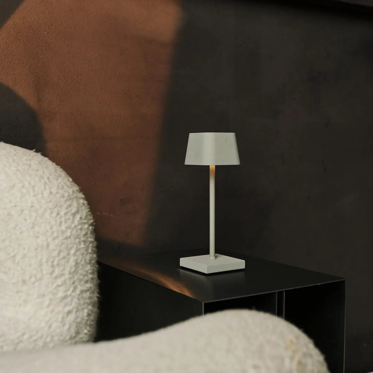 Lampe de table sans fil Sarphati Mini gris ombre