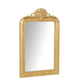 Miroir J-Line Ema en bois doré, vue frontale