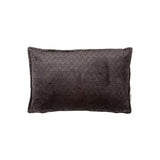 Coussin en velours bleu gris 50x30