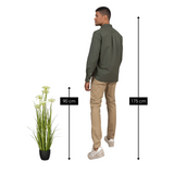 Plante Artificielle Gazon Ornemental Blanc