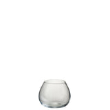 Vase J-Line Fie en verre transparent, détail du design moderne