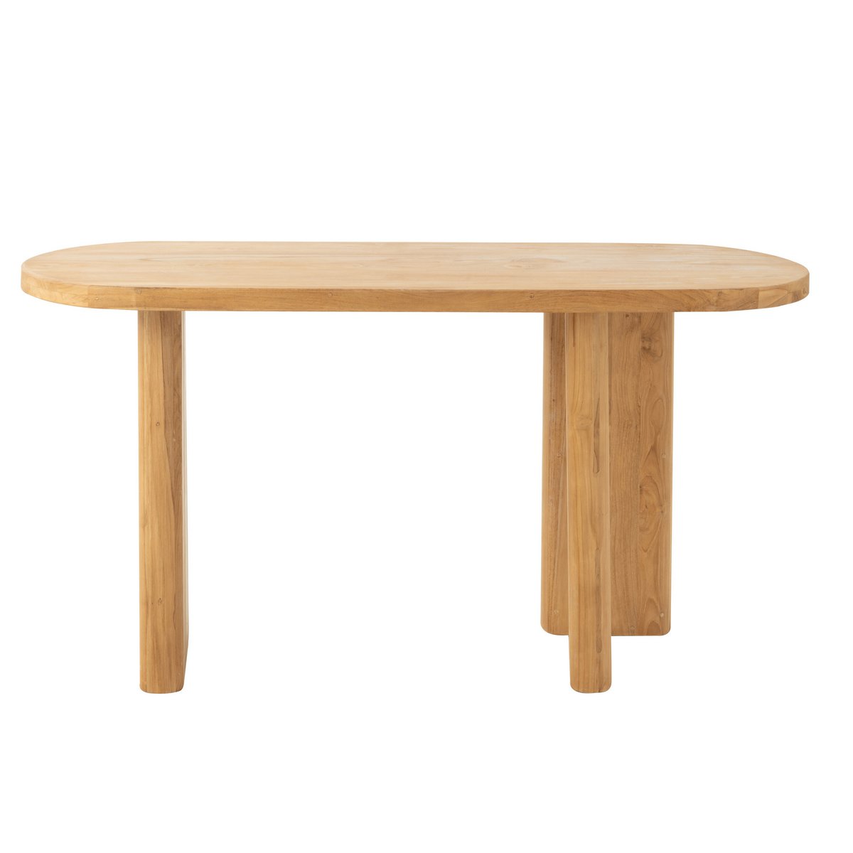 Détail du bois de teck de la table J-Line