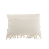 Coussin rectangulaire J-Line Cosy - coton - blanc cassé