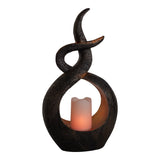 LED SOLAR Decol Light "Candle Flame", pour le plastique brun extérieur, LED intégré.