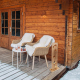"Étoiles" en bois de bois à LED, en bois naturel avec des LED fixes, décoration de Noël pour l'extérieur