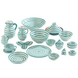Détails du cendrier J-Line Granade Stripes en céramique artisanale