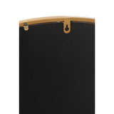 Détail du cadre doré du miroir Mona Round J-Line