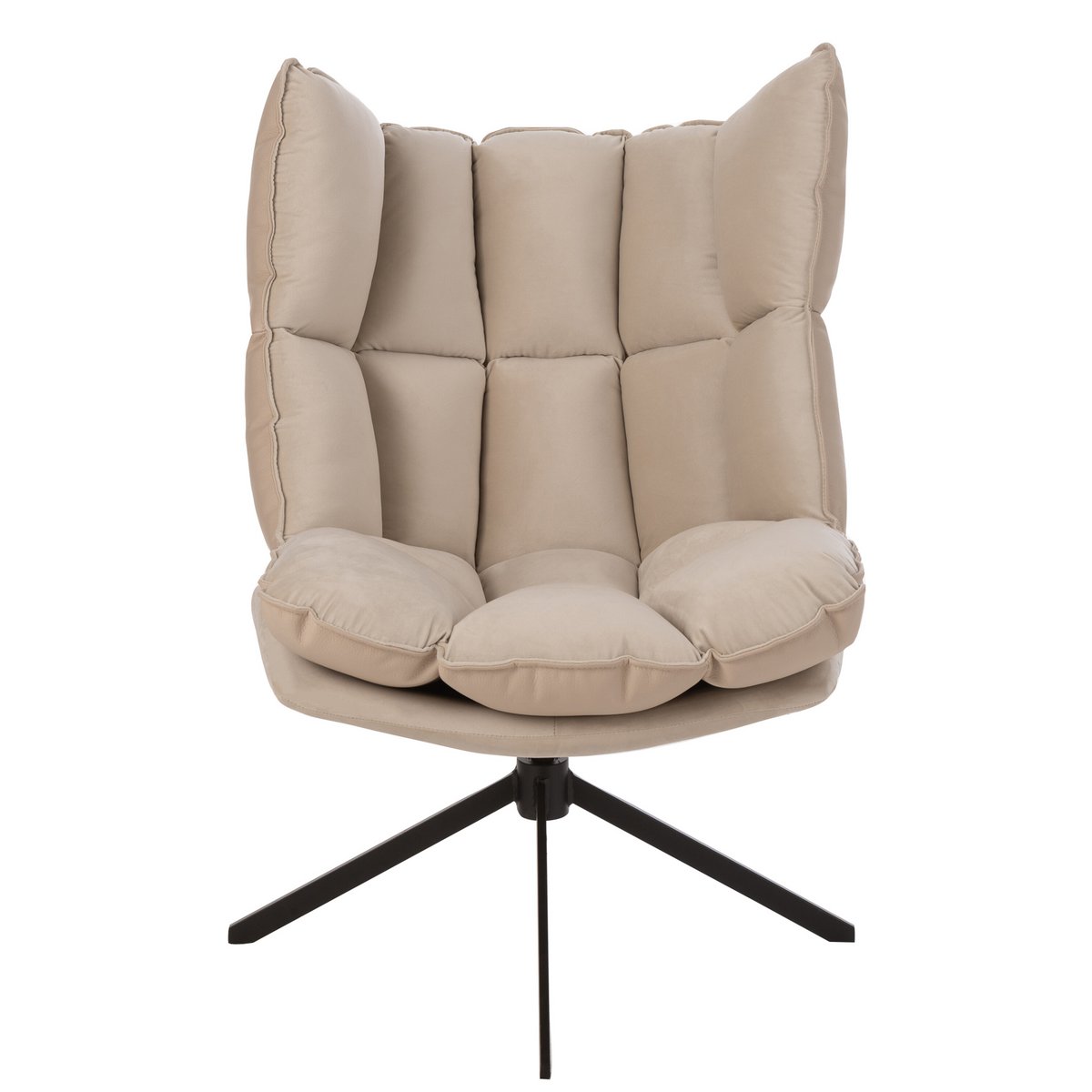 Coussin Relax J-Line beige sur chaise, design élégant et confortable.