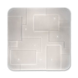Plafonnier LED "Luxor" effet cristal 54x54cm