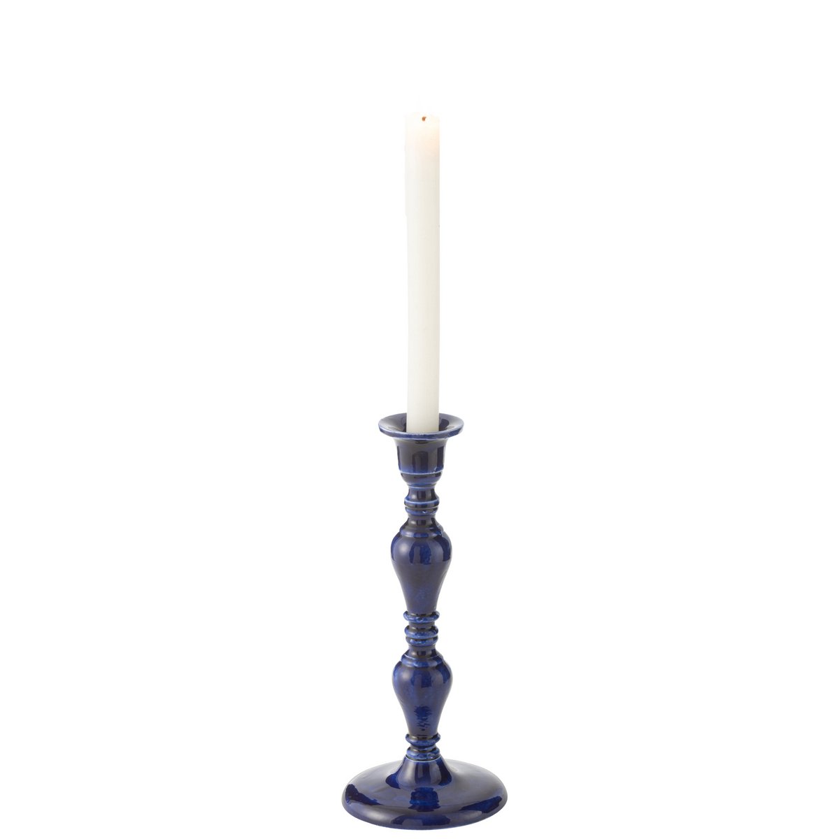 Bougeoir J-Line en aluminium bleu avec design moderne