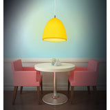 Détail de la lampe Catinus, design moderne et rétro en silicone