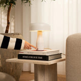 Lampe de table en métal blanc Jape