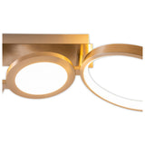 LETH LED LED LETH "STELARI" 100 cm en métal en plastique en acier et en plastique blanc, avec des LED fermement intégrées, du plafond pour le salon ou du bureau