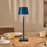 Lampe de table rechargeable bleue Wouter Delftware