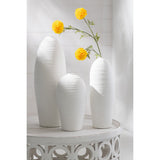Détail du vase Creta J-Line, finition brillante en céramique