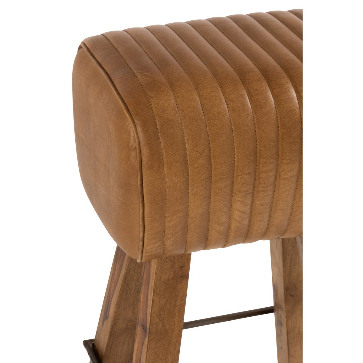 Tabouret J-Line sur un sol en bois, style contemporain
