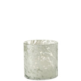 Gros plan sur la texture en verre de la lanterne J-Line Speckle