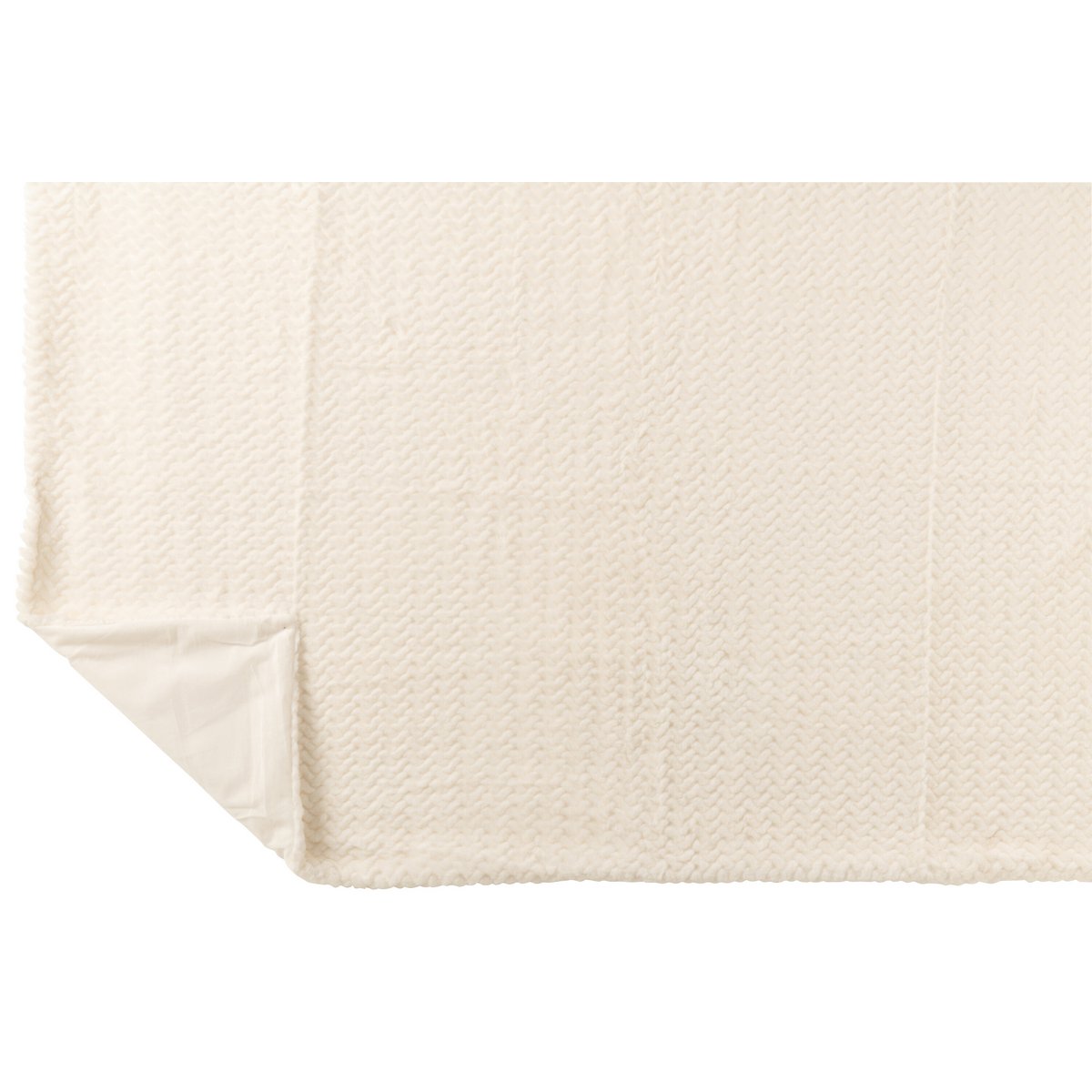 Détail de la texture de la couverture J-Line, douceur et confort.