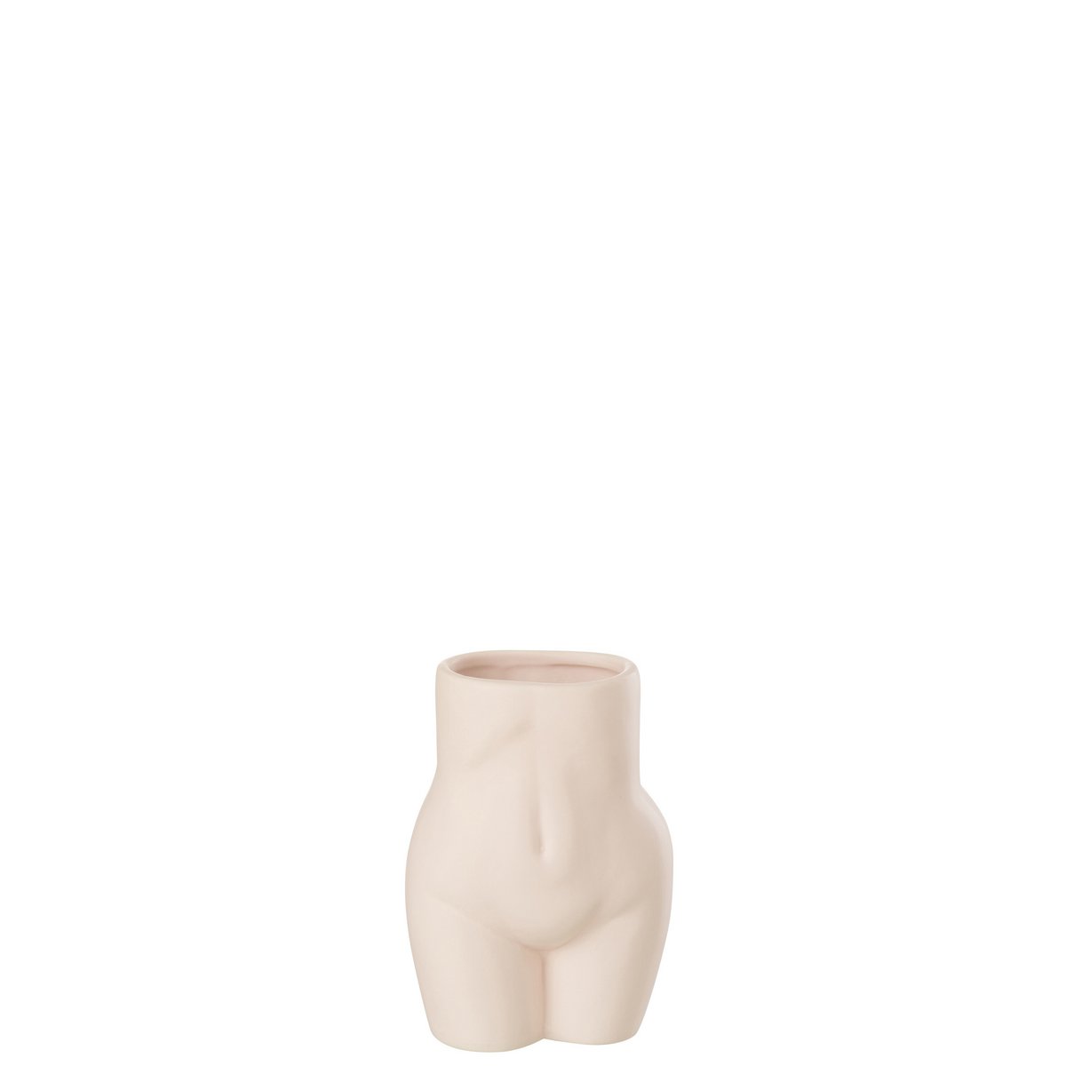 Pot de fleurs J-Line en céramique rose, ambiance moderne