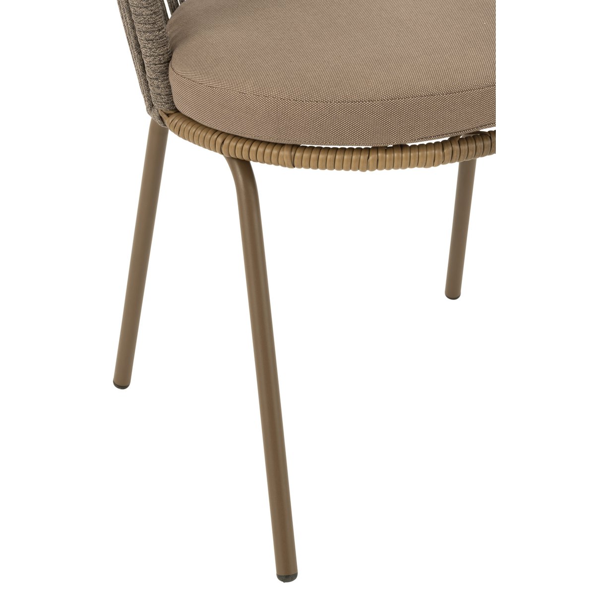 Détail de la corde marron de la chaise Toa J-Line
