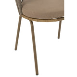 Détail de la corde marron de la chaise Toa J-Line