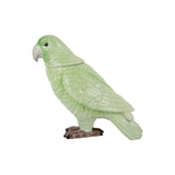 Pot de Rangement Oiseau en céramique vert, vue de profil