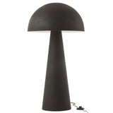 Lampe J-Line Mushroom extra large en métal noir, vue de face