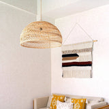 Grande macrame suspendu - décoration murale boho tissée - Muron de coton moderne matériau naturel - décoration murale tissée à la main 120x95 cm Udara